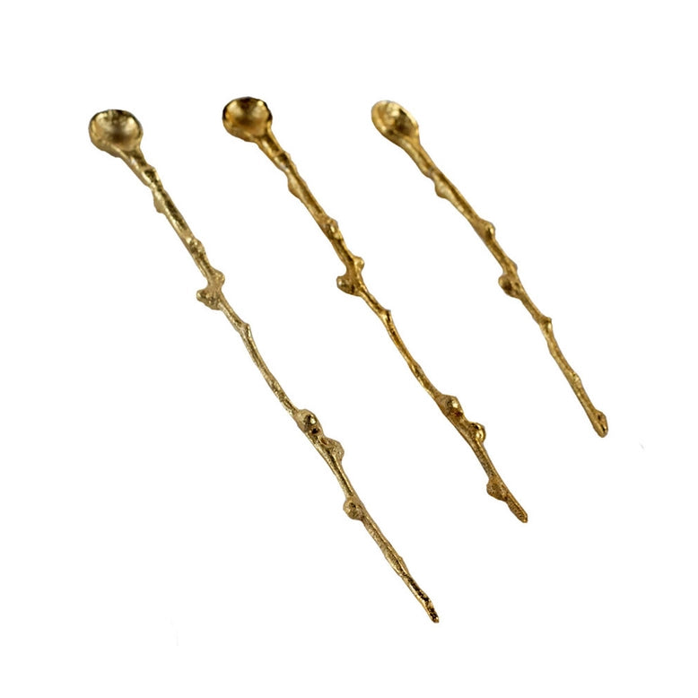 Gold Leafed Metal Birds Nest: Large