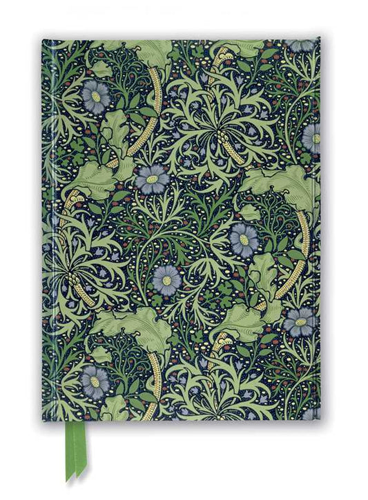 William Morris: Seaweed Wallpaper Design Foiled Journal