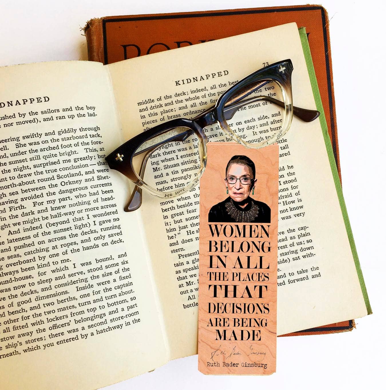 Fly Paper Products - Ruth Bader Ginsberg "Women Belong In All Places" Bookmark