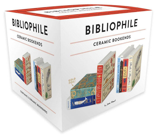 Chronicle Books - Bibliophile Ceramic Bookends