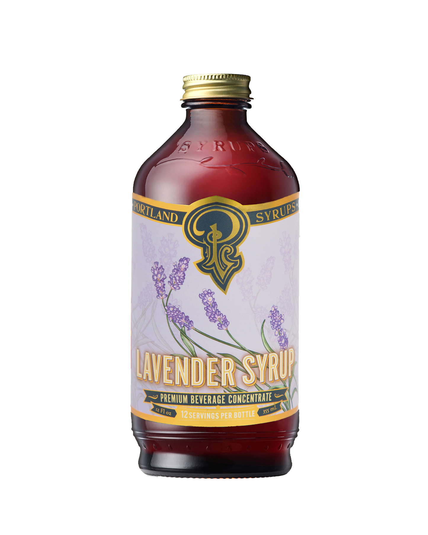 Portland Syrups - Lavender Syrup 12oz - cocktail / mocktail beverage mixer