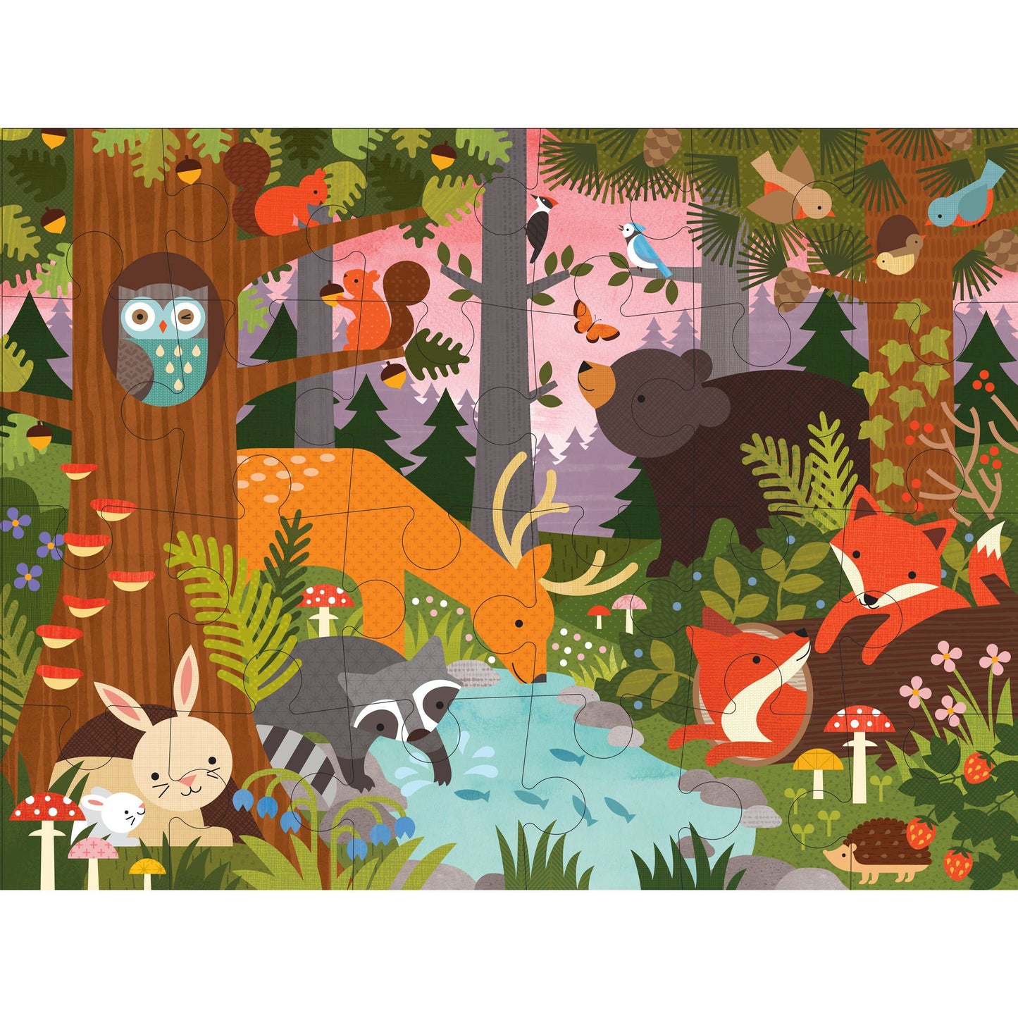 Chronicle Books - Enchanted Woodland 24-Piece Floor Puzzle
