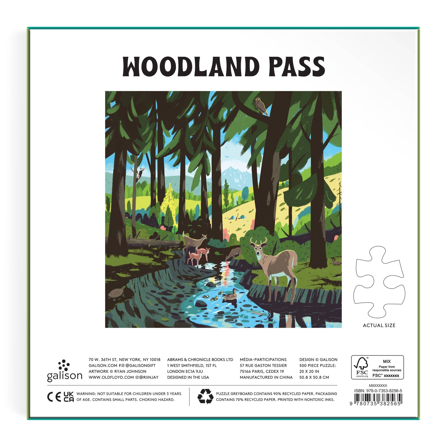 Woodland Pass 500 Piece Puzzle - Chronicle Books