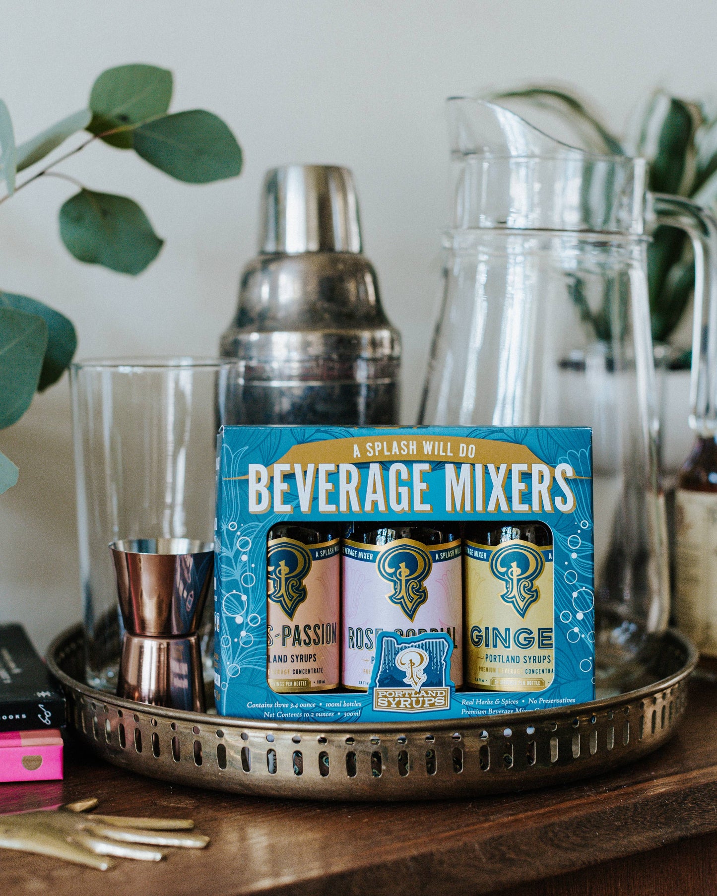 Portland Syrups - Gift Set - Blue Standard Cocktail / Mocktail Drink Mixers