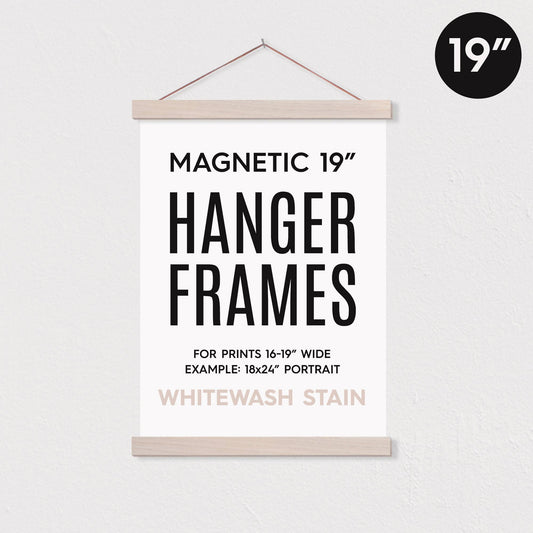 WHITEWASH -  18x24" Picture Frame (19 Inch Hanger Frames) Portrait
