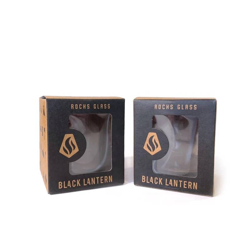 Botanical Herbs Whiskey Glasses - Black Lantern