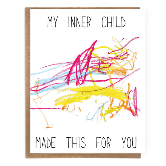 A Zillion Dollars - My Inner Child Made This For You; Funny Psychology Card; Car