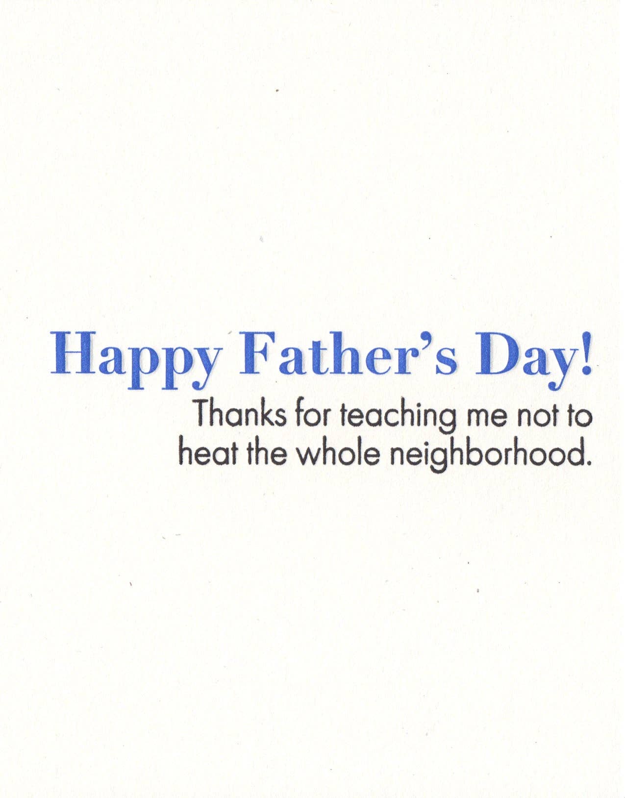 Lady Pilot Letterpress - Heating Father's Day Greeting Card