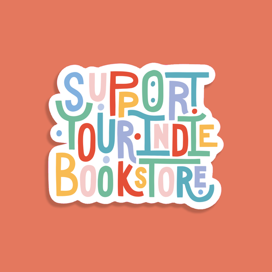 Bookishly - Bookstore Premium Sticker - Support your indie bookstore