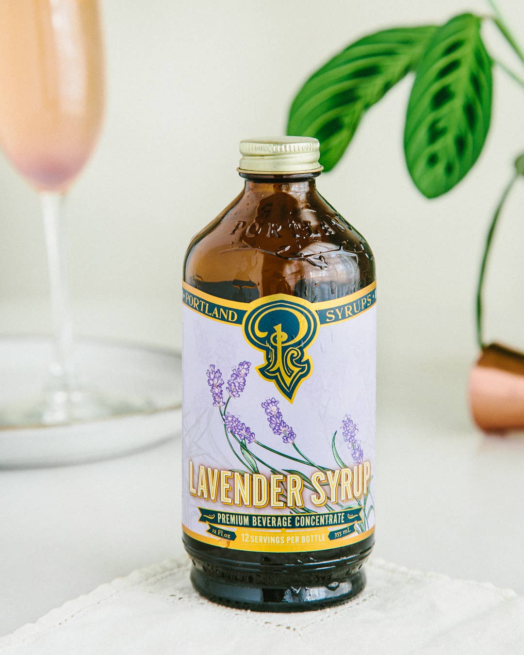 Portland Syrups - Lavender Syrup 12oz - cocktail / mocktail beverage mixer