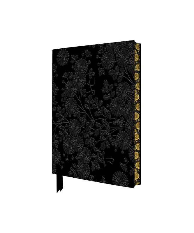 Uematsu Hobi Decorated with Chrysanthemums Artisan Art Pocket Notebook FTPBA05