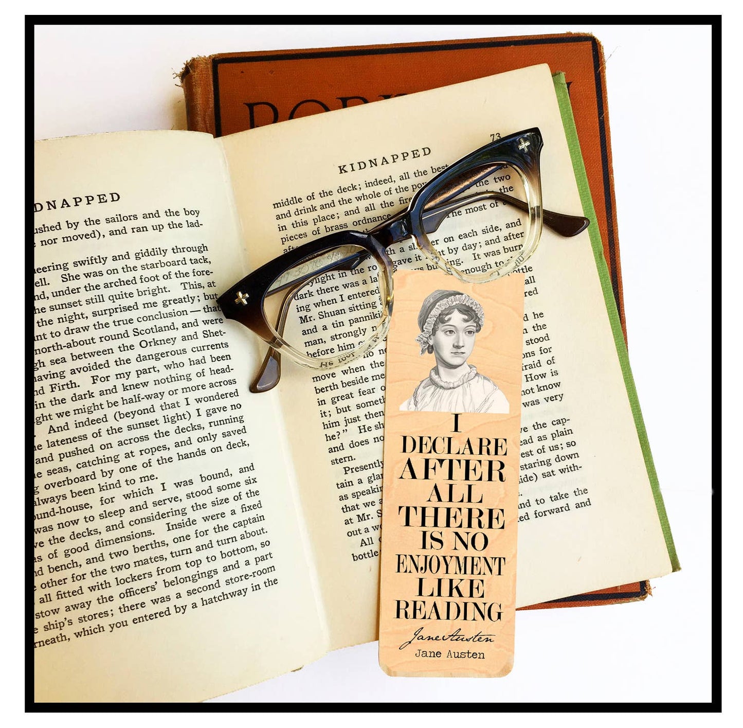 Fly Paper Products - Jane Austen "No enjoyment like reading" Literary Bookmark