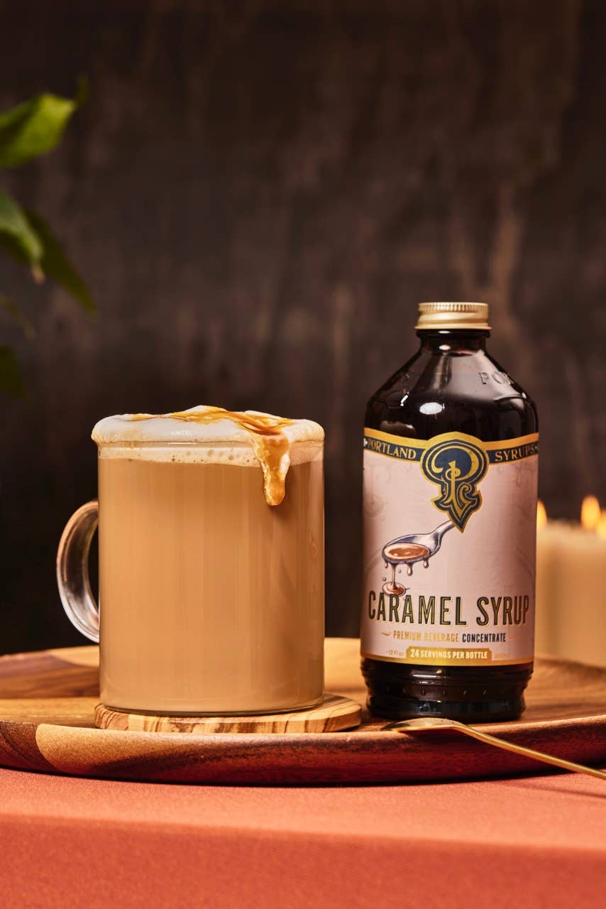 Portland Syrups - Gift Set - Coffee Syrups - Vanilla, Hazelnut, Caramel