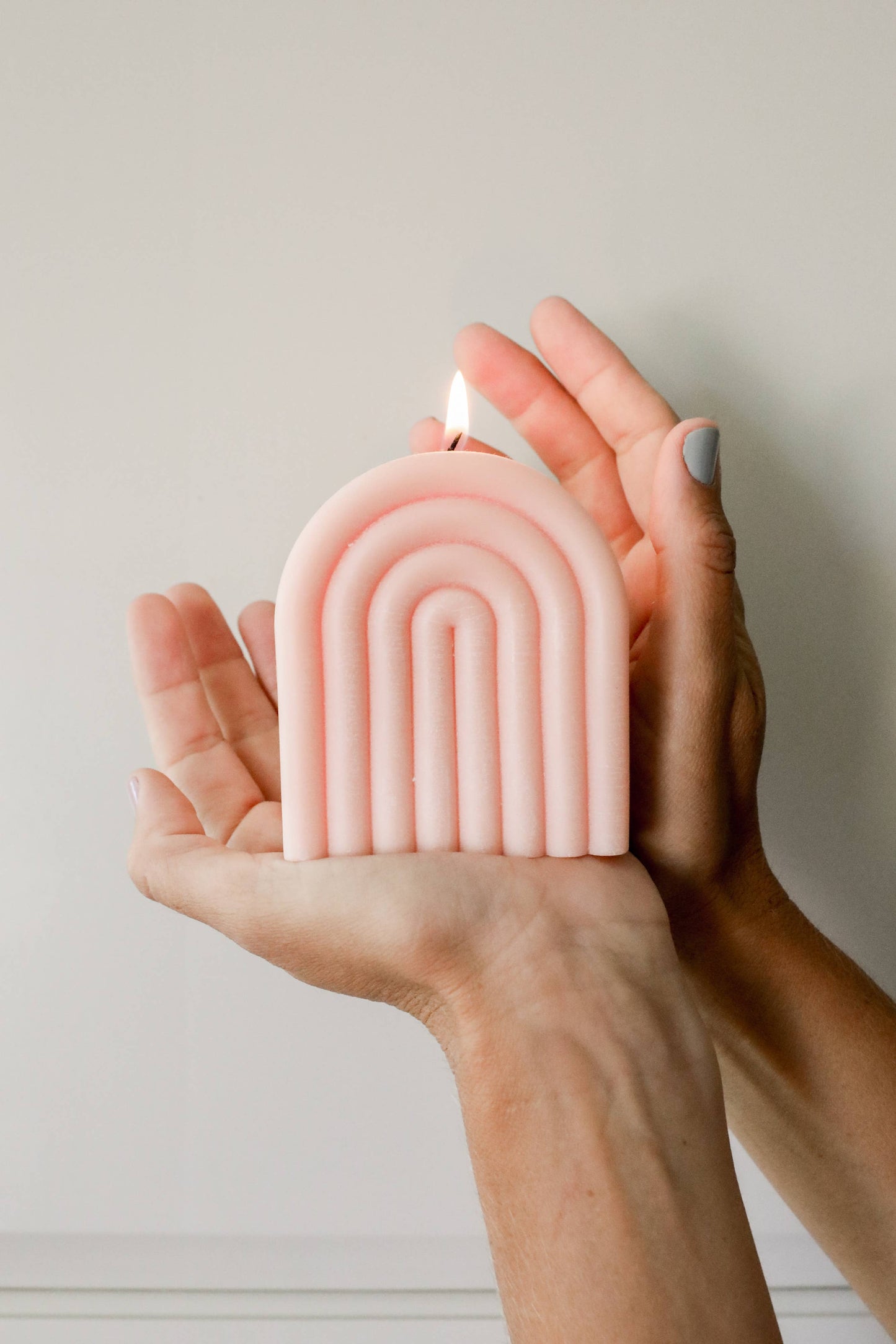 JaxKelly - Short Arch Candle - Blush