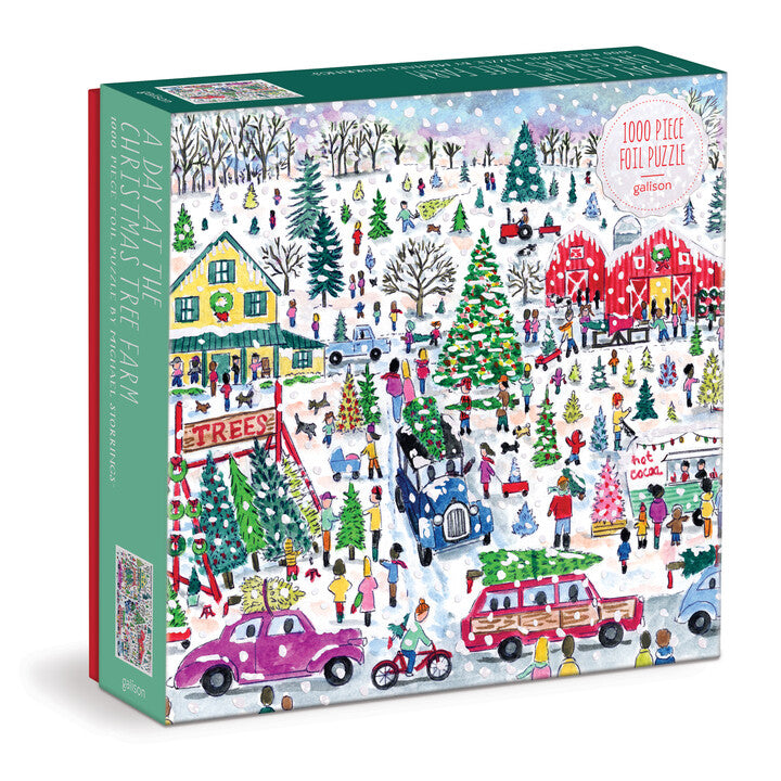 A Day at the Christmas Tree Farm: 1000pc Puzzle by Michael Storings from Galison