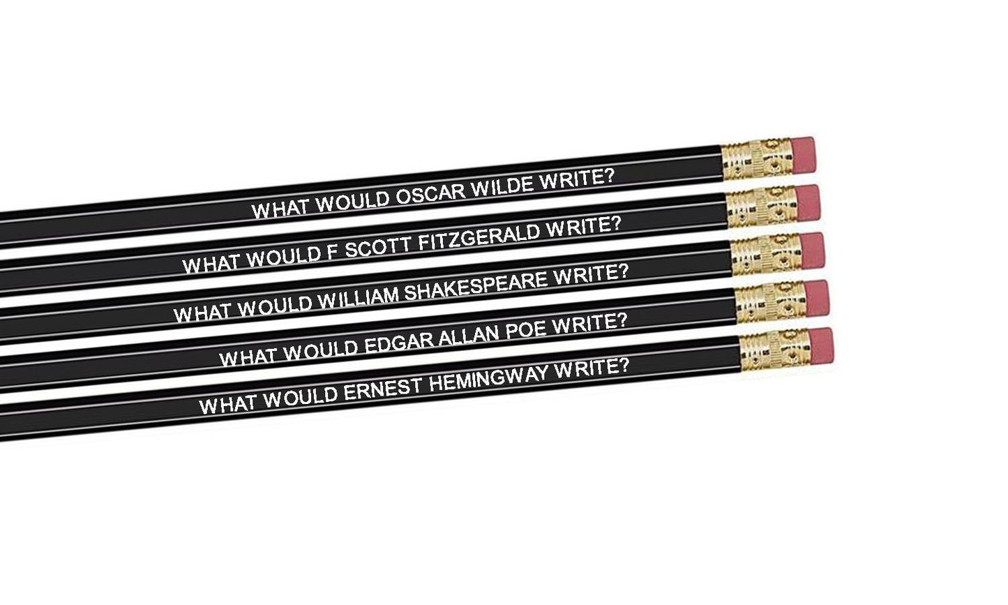 Fly Paper Products - Famous Male Author Pencils