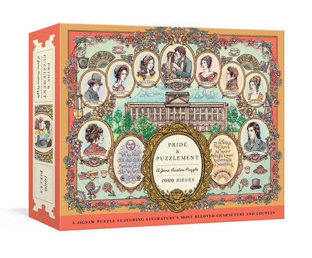 Pride and Puzzlement: A Jane Austen Puzzle A 1000-PIECE JIGSAW PUZZLE FEATURING LITERATURE'S MOST BELOVED CHARACTERS AND COUPLES: JIGSAW PUZZLES FOR ADULTS By JACQUI OAKLEY
