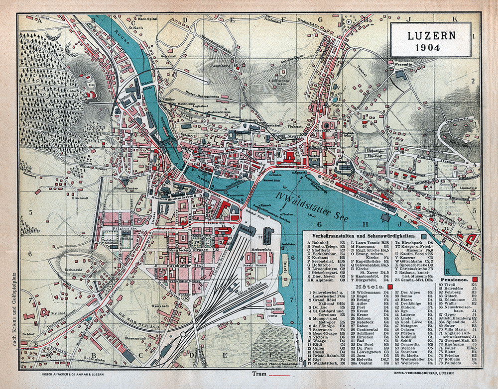 Luzern, Switzerland (1904) - Print - Stomping Grounds
