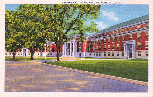 Vrooman Building, Masonic Home, Utica, NY - Print - Stomping Grounds