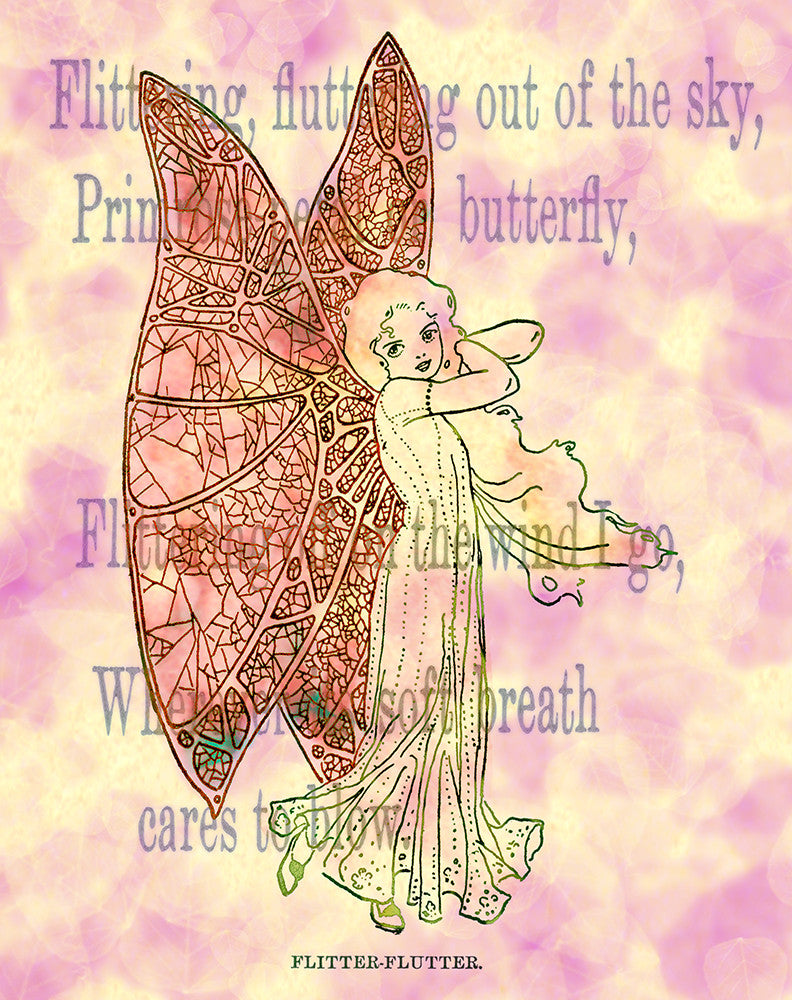 Fairy- "Flitting, fluttering out of the sky" - Print - Stomping Grounds