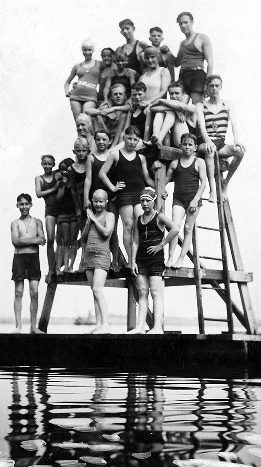 Green's Bathing Beach, 1920s, Geneva, NY - Print - Stomping Grounds