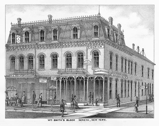 William Smith’s Block, Geneva, NY - Print - Stomping Grounds
