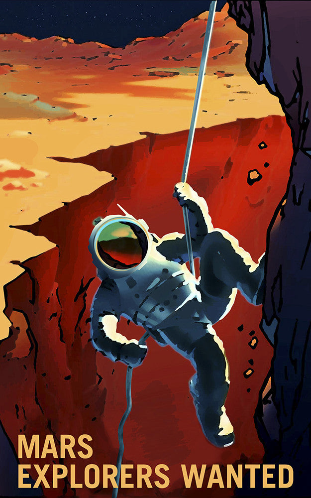Mars Explorers - Mars Explorers Wanted - Print - Stomping Grounds