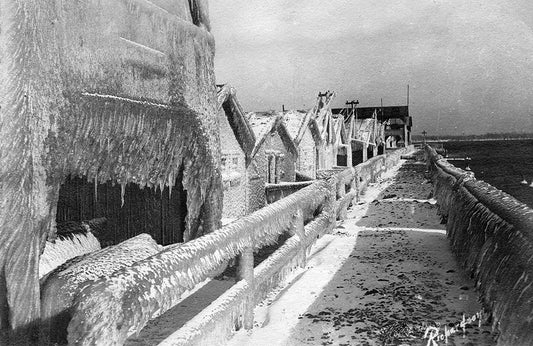 All Froze Over- Seneca Lake Pier - Print - Stomping Grounds