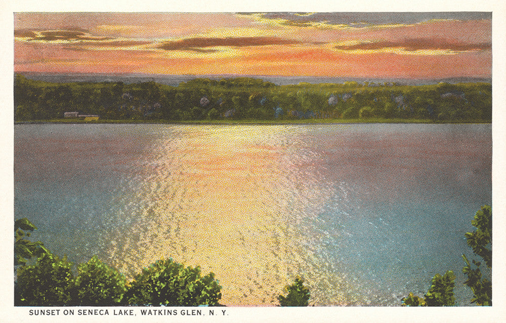 Sunset on Seneca Lake, Watkins Glen, NY - Print - Stomping Grounds