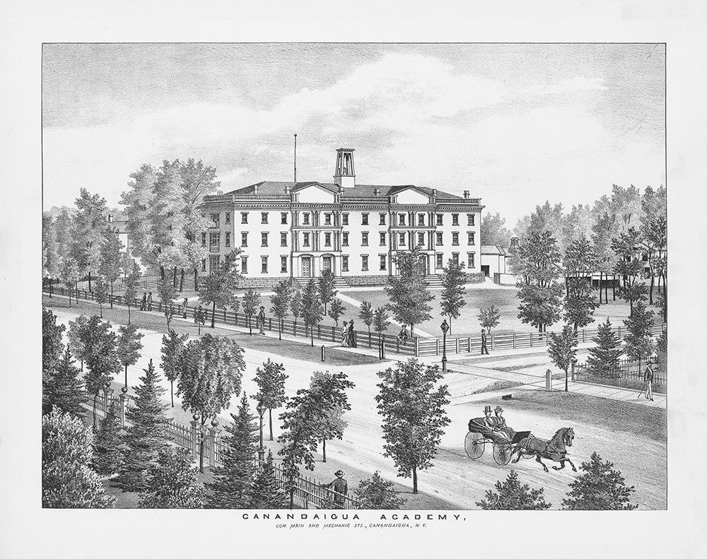 Canandaigua Academy, Corner of Main and Mechanic Streets, Canandaigua, NY - Print - Stomping Grounds