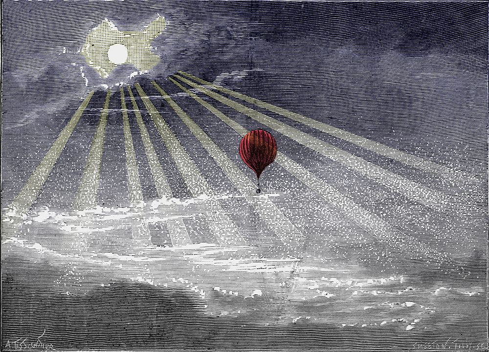 Balloon Rays of Sunlight in the Arctic - Print - Stomping Grounds