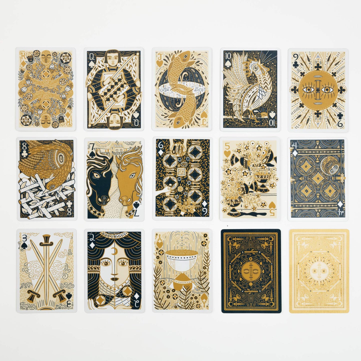 Illuminated Playing Cards by Caitlin Keegan - Two Decks for Games and Tarot
