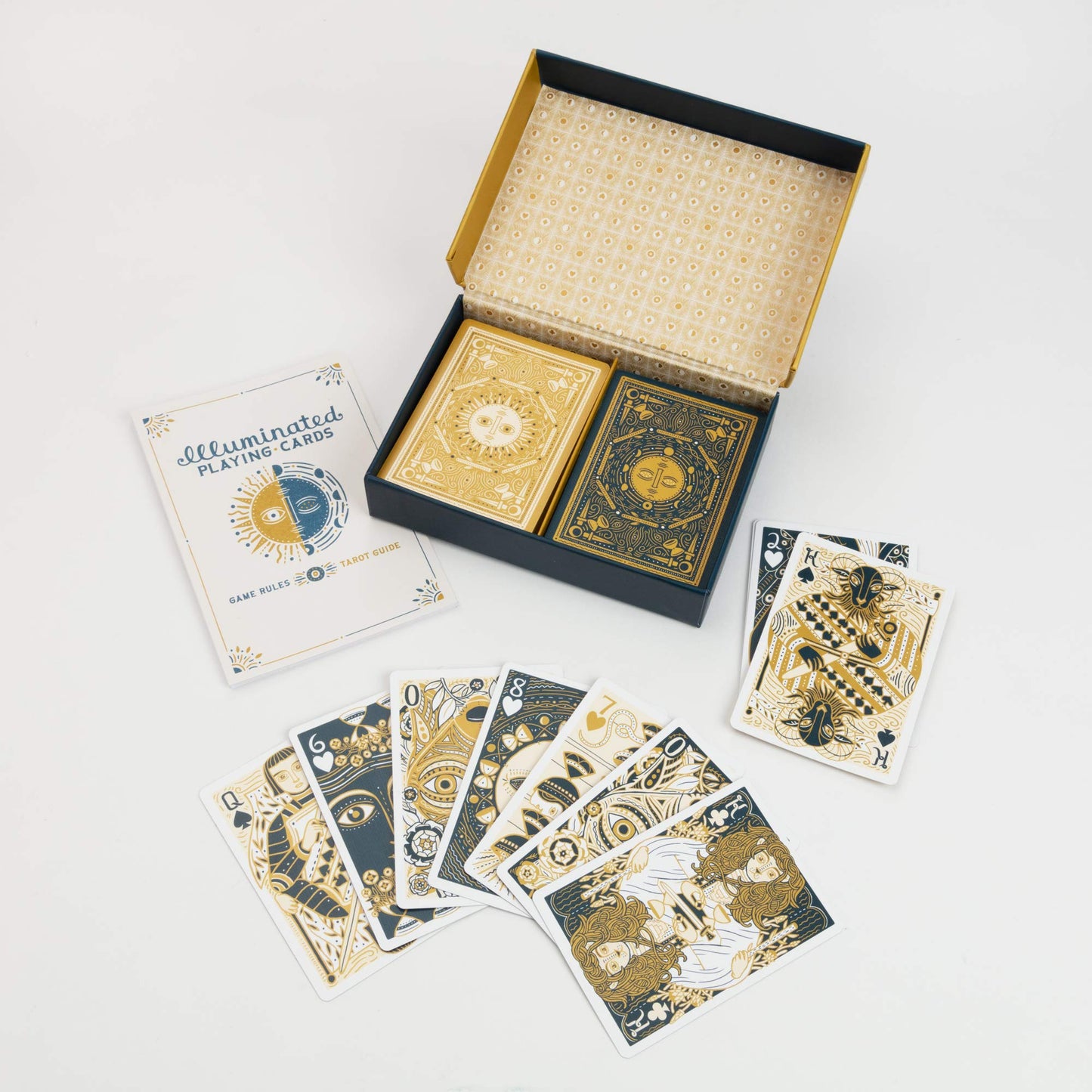 Illuminated Playing Cards by Caitlin Keegan - Two Decks for Games and Tarot