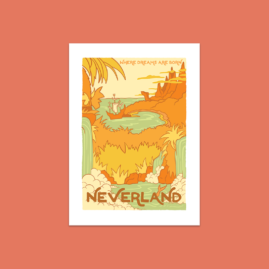 Bookishly - Neverland - Fictional Travel - Bookish Vinyl Sticker