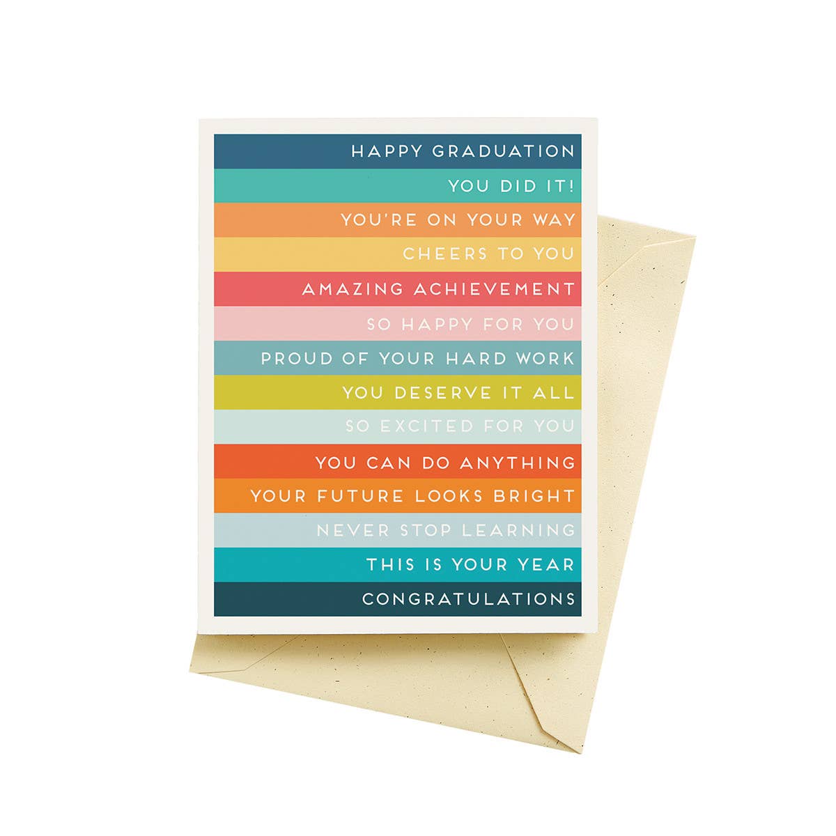 Seltzer Goods - Grad Stripes Graduation Cards