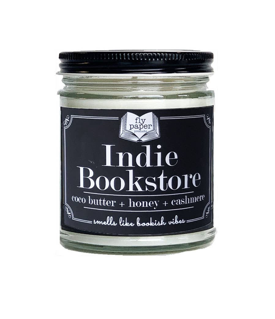 Fly Paper Products - Indie Bookstore 9oz Soy Candle Contest Winner
