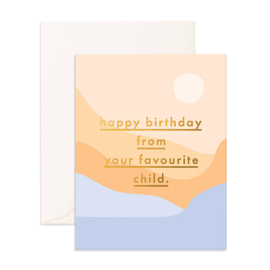 Fox & Fallow - Favourite Child Dunes Greeting Card (Favorite)