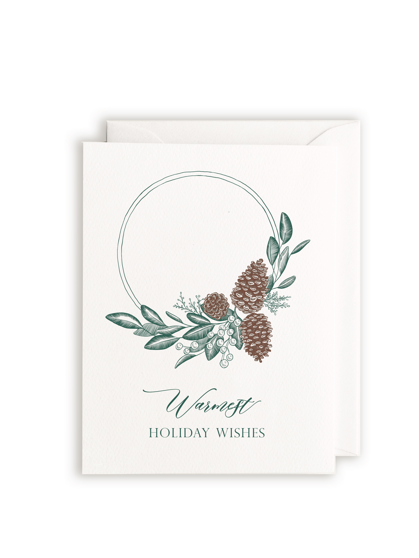 Rust Belt Love Paperie - Warmest Holiday Wishes Letterpress Greeting Card