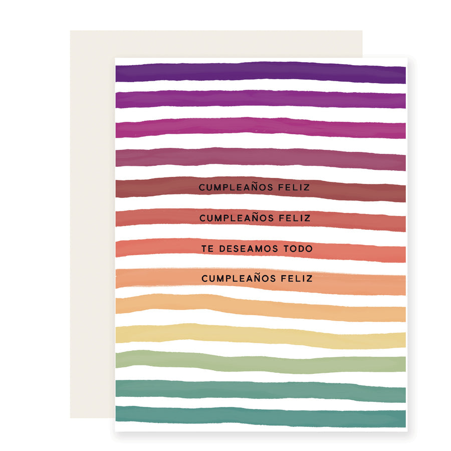 Cumpleanos Feliz Birthday Card - Slightly Stationery