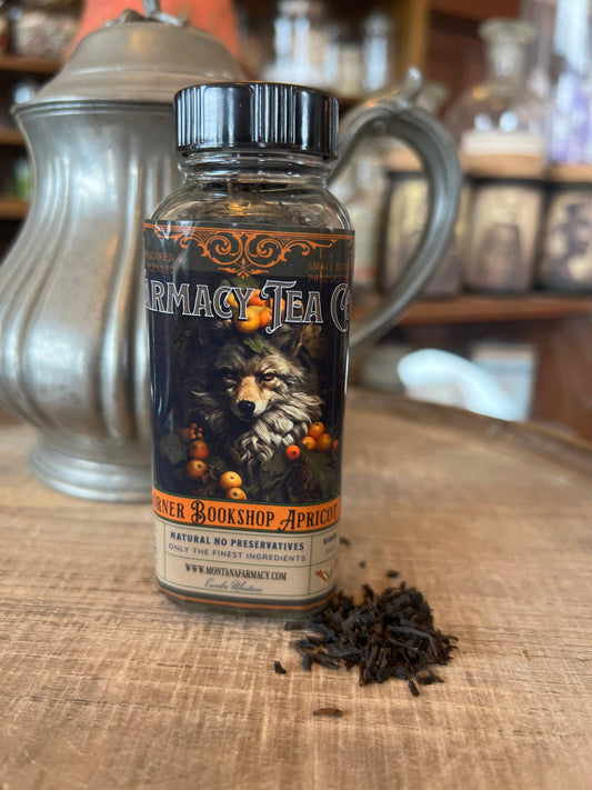 Montana Farmacy - Corner Bookstore Bookshop Literary Tea Apricot