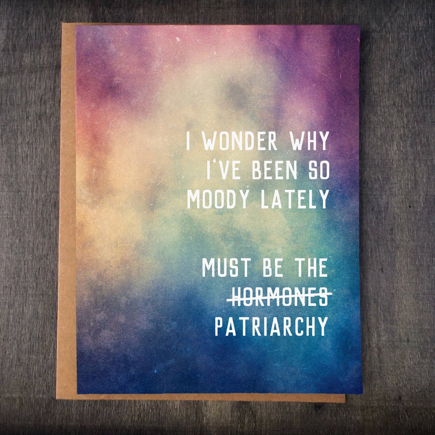 A Zillion Dollars - Must Be The Patriarchy; Feminist Card; Feminism; Feminist C8376 - Stomping Grounds