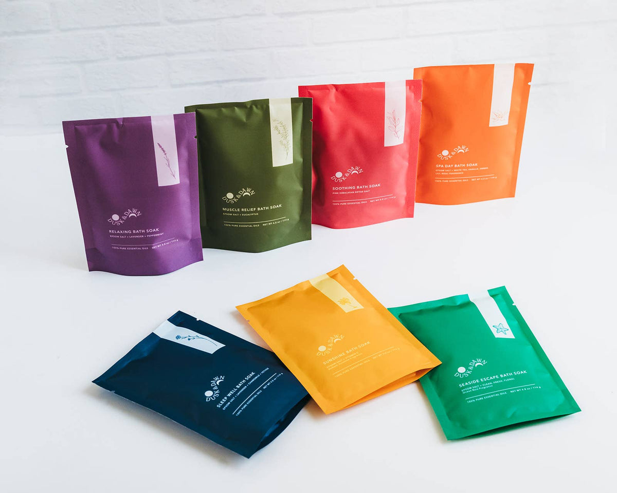 Giften Market - Sleep Well Bath Soak - Epsom Salt + Lavender Salt Pouch