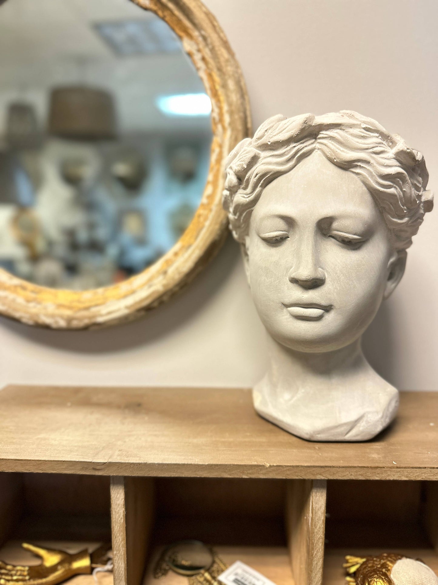 Lady Head Planter: White - Vagabond Vintage