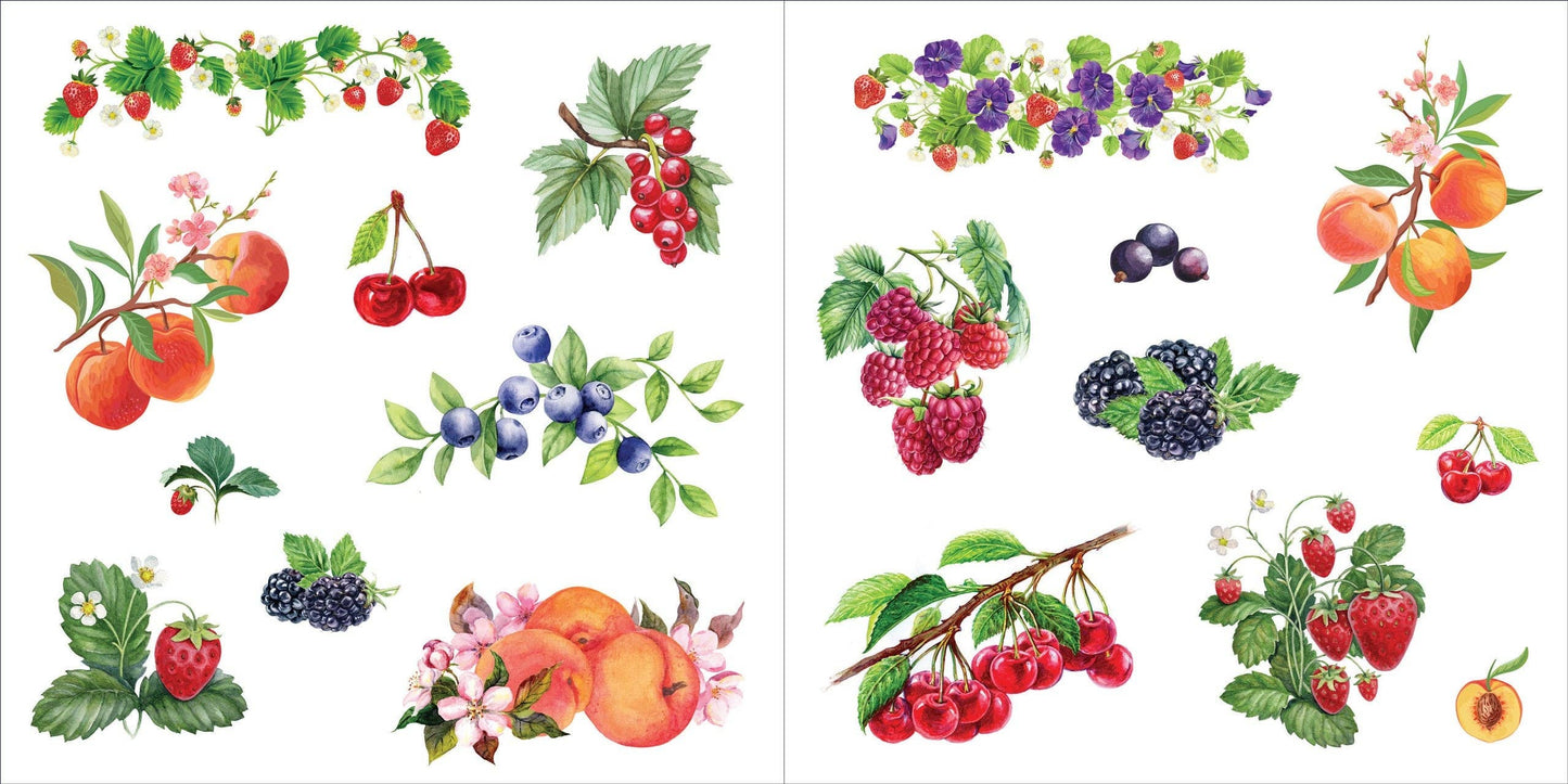 Peter Pauper Press - Bunches of Botanicals Sticker Book (500 stickers)