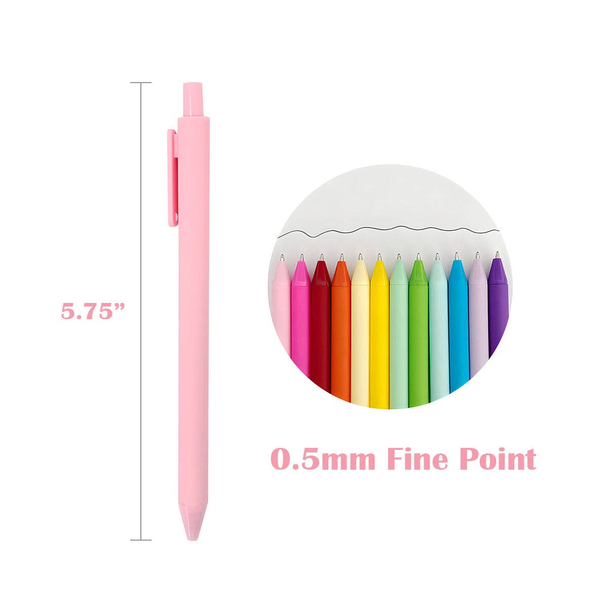 Wrapables.com - Wrapables Colorful Vibrant Retractable Ballpoint Pens