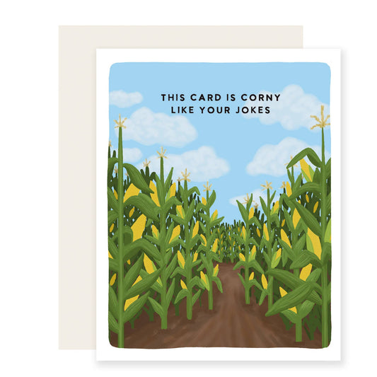 Slightly Stationery - Corny Like Your Jokes | Dad Jokes Father's Day Card