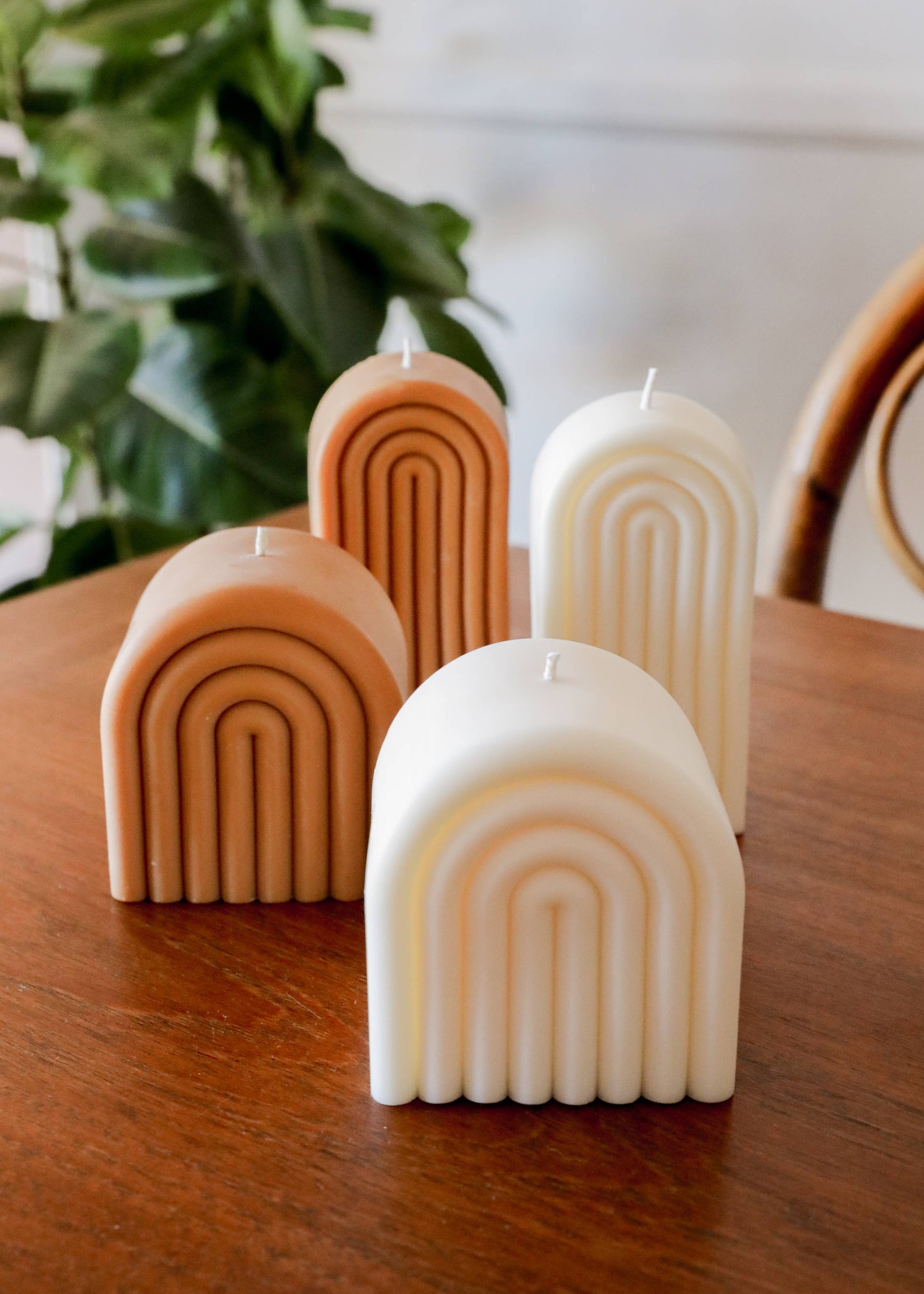 JaxKelly - Tall Arch Cream Candle
