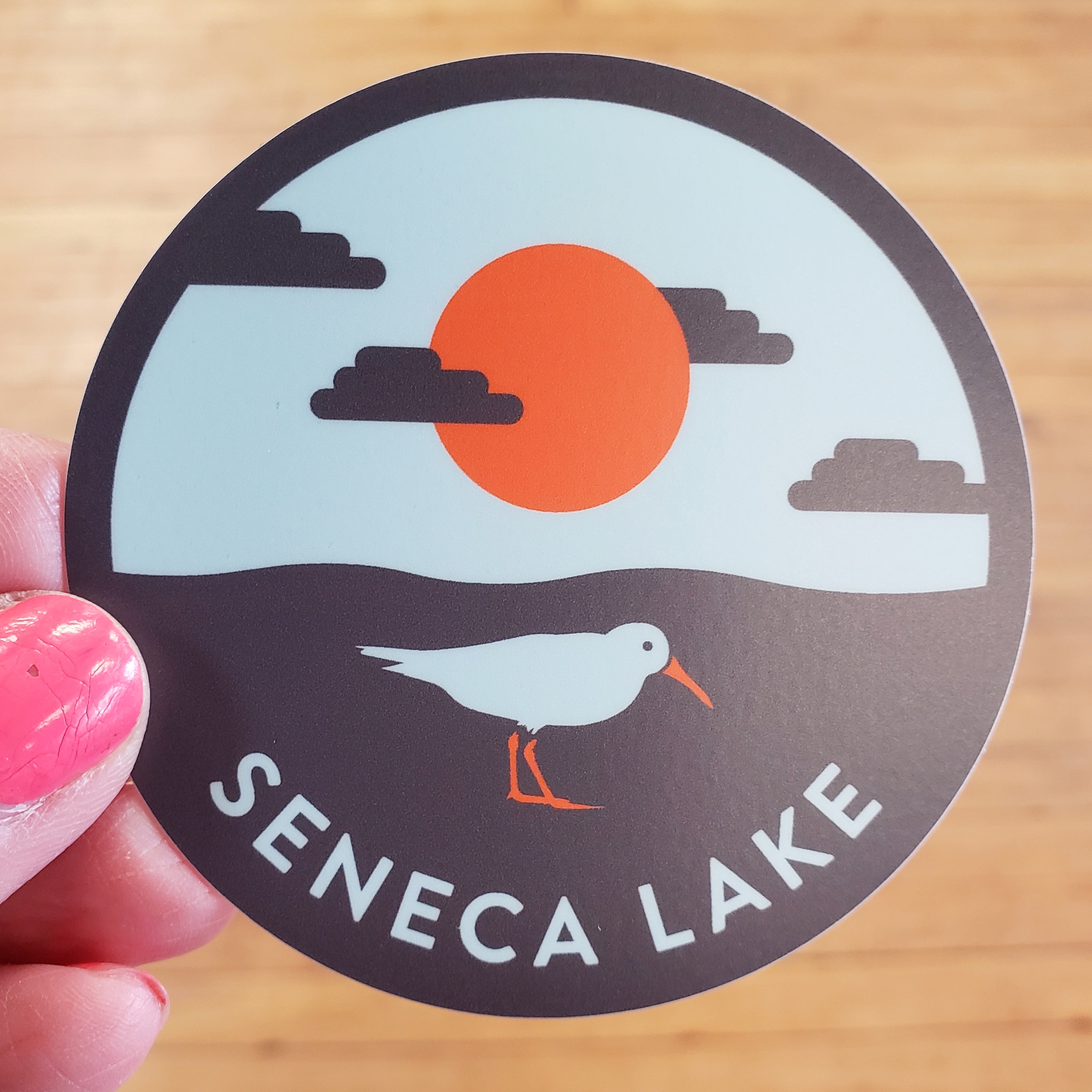 Seneca Lake Seagull Sticker – Stomping Grounds