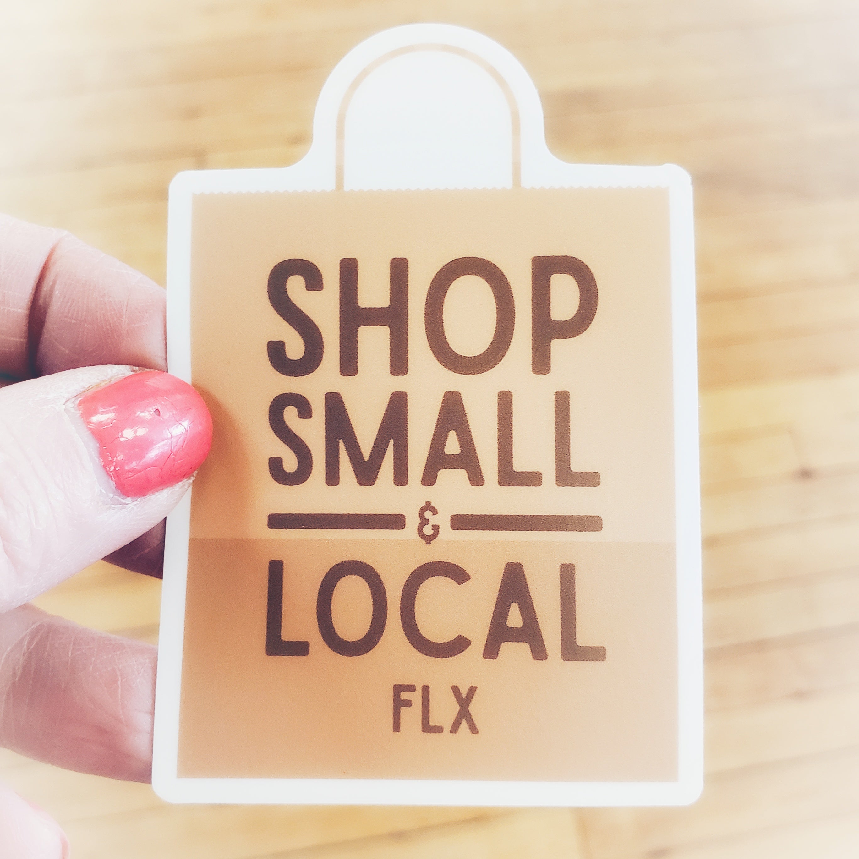 Store Below Sticker Shop Small & Local FLX Sticker – Stomping Grounds