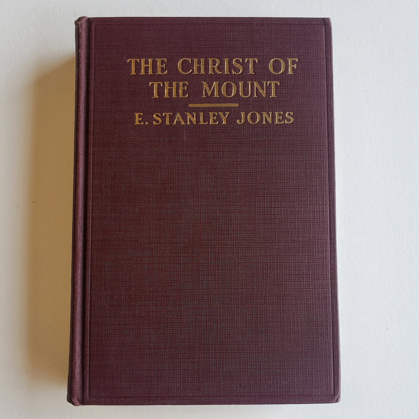 Vintage Book- The Christ of the Mount by E. Stanley Jones (Religion)